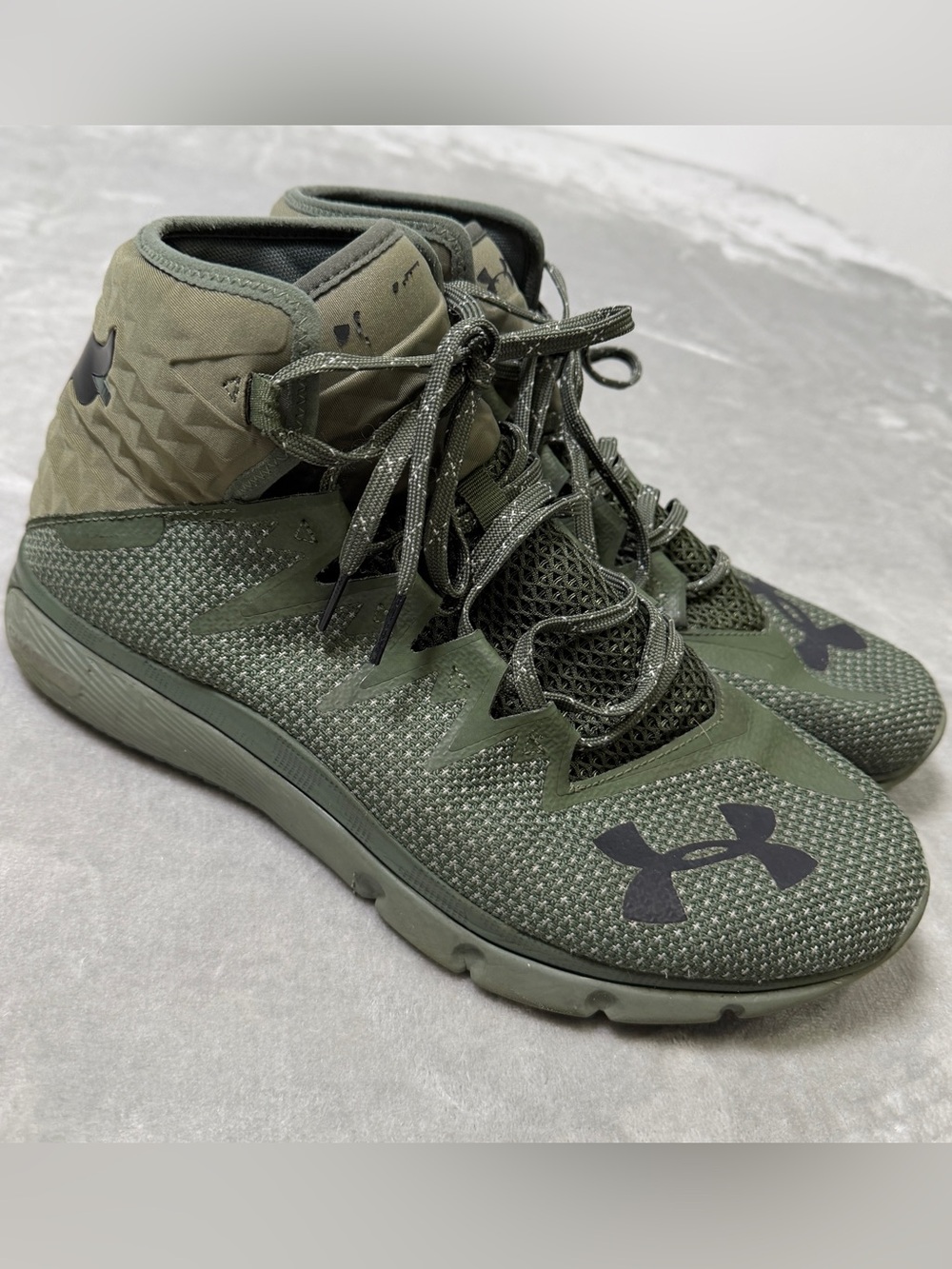 Under Armour Project Rock Delta Training Shoe Downtown Green 3020175-300 Sz 11